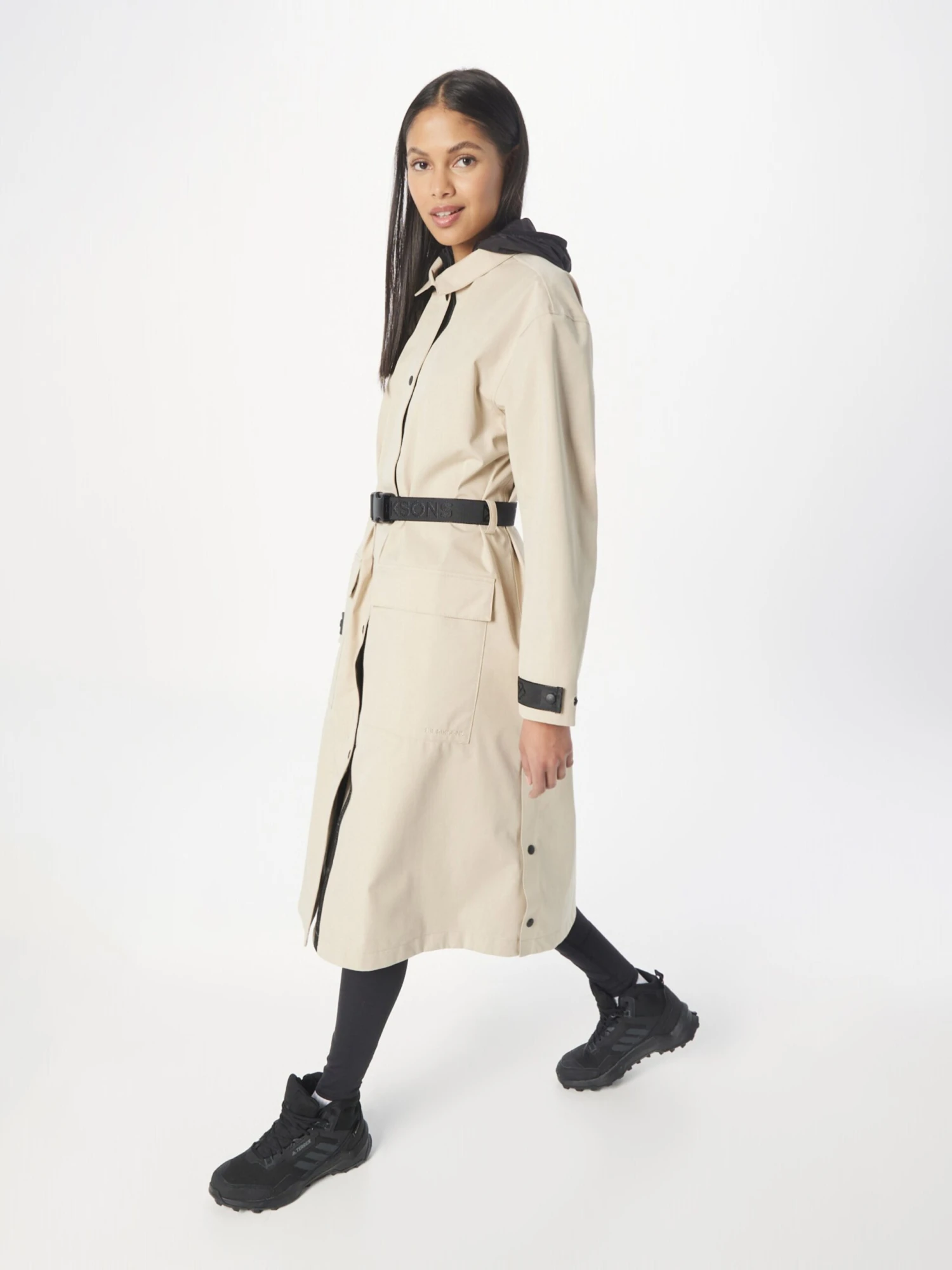 DIDRIKSONS Manteaux De Pluie Manteau Fonctionnel Mira Femme Beige 4 DIDRIKSONS Manteaux De Pluie Manteau Fonctionnel Mira Femme Beige – Image 4