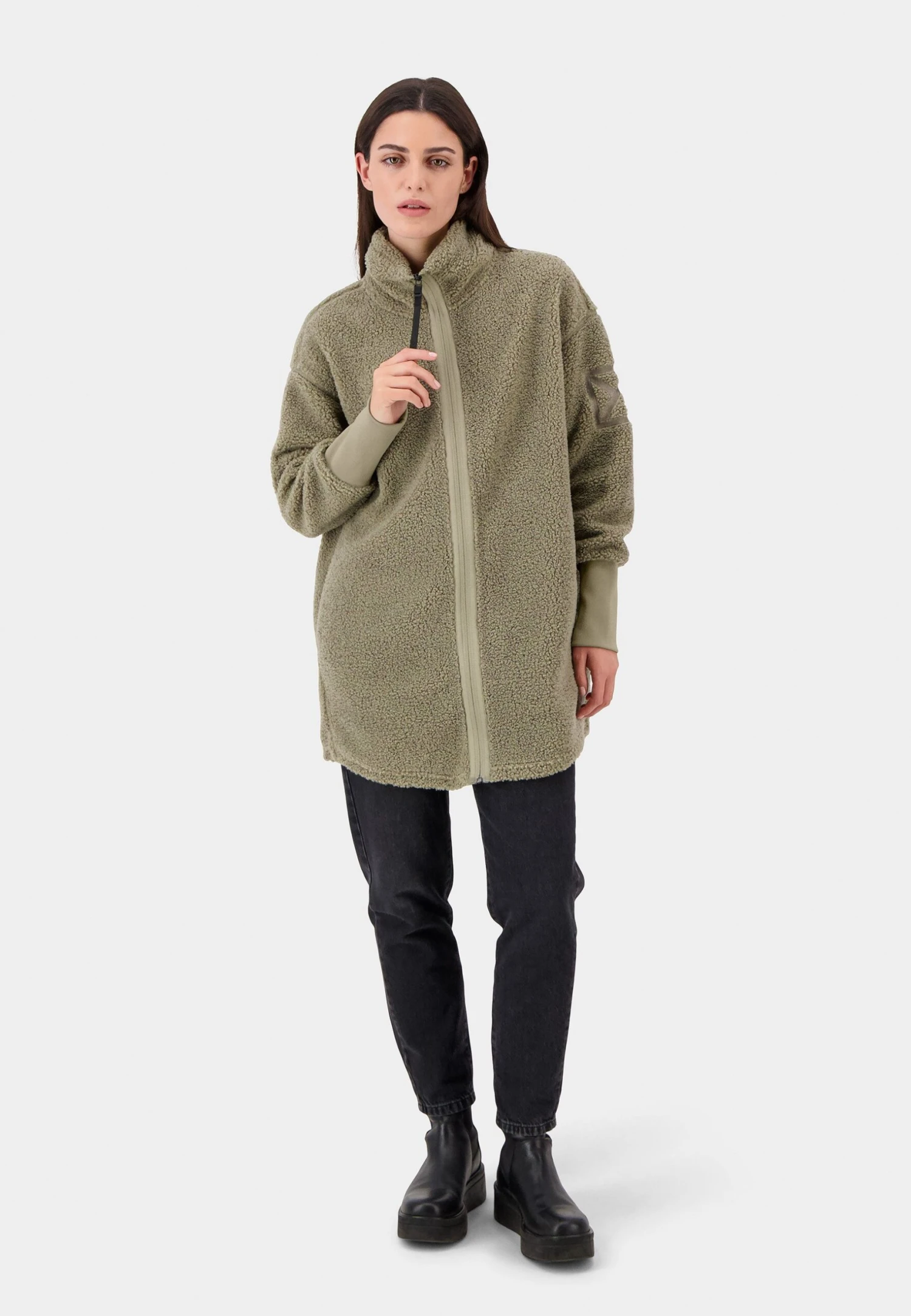 DIDRIKSONS Sally Wns Fz - Veste Polaire - Green 2 DIDRIKSONS Sally Wns Fz - Veste Polaire - Green – Image 2