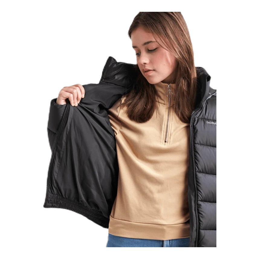 DIDRIKSONS Rose Girls Puff Jacket Black 5 DIDRIKSONS Rose Girls Puff Jacket Black – Image 5